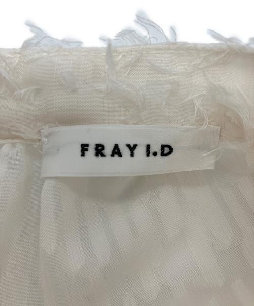 FRAY ID（フレイ アイディー）FRAY ID (フレイ アイディー) フリンジジャガードティアードワンピース ホワイト サイズ:00の古着・服飾アイテム