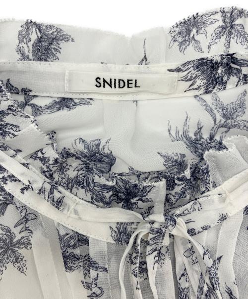 Snidel（スナイデル）Snidel (スナイデル) Sustainable20周年プリントワンピース ブルー サイズ:０の古着・服飾アイテム