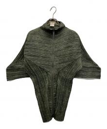 ISSEY MIYAKE（イッセイミヤケ）の古着「97SS プリーツ変形ジップジャケット ランウェイコレクション」｜グリーン