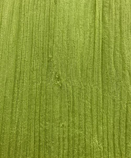 ISSEY MIYAKE PERMANENT（イッセイミヤケパーマネント）ISSEY MIYAKE PERMANENT (イッセイミヤケパーマネント) シアーシャツ グリーン サイズ:2の古着・服飾アイテム