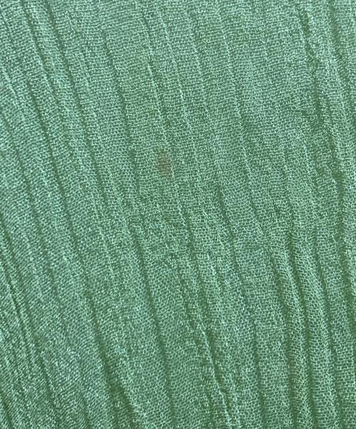 ISSEY MIYAKE PERMANENT（イッセイミヤケパーマネント）ISSEY MIYAKE PERMANENT (イッセイミヤケパーマネント) シアーシャツ グリーン サイズ:2の古着・服飾アイテム