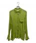 ISSEY MIYAKE PERMANENT（イッセイミヤケパーマネント）の古着「シアーシャツ」｜グリーン
