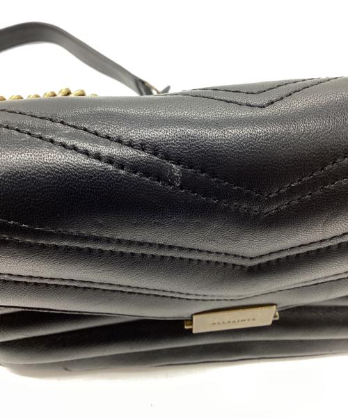ALL SAINTS（オールセインツ）ALL SAINTS (オールセインツ) ラムレザーショルダーバッグ ブラックの古着・服飾アイテム