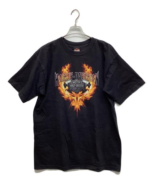 HARLEY-DAVIDSON（ハーレーダビッドソン）HARLEY-DAVIDSON (ハーレーダビッドソン) プリントTシャツ ブラック サイズ:XLの古着・服飾アイテム