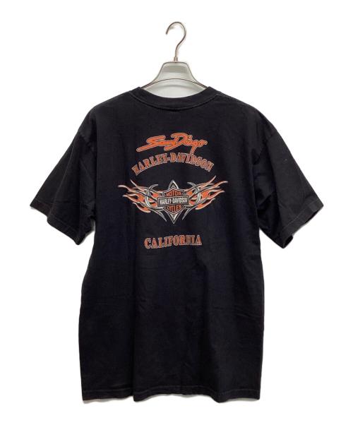 HARLEY-DAVIDSON（ハーレーダビッドソン）HARLEY-DAVIDSON (ハーレーダビッドソン) プリントTシャツ ブラック サイズ:XLの古着・服飾アイテム