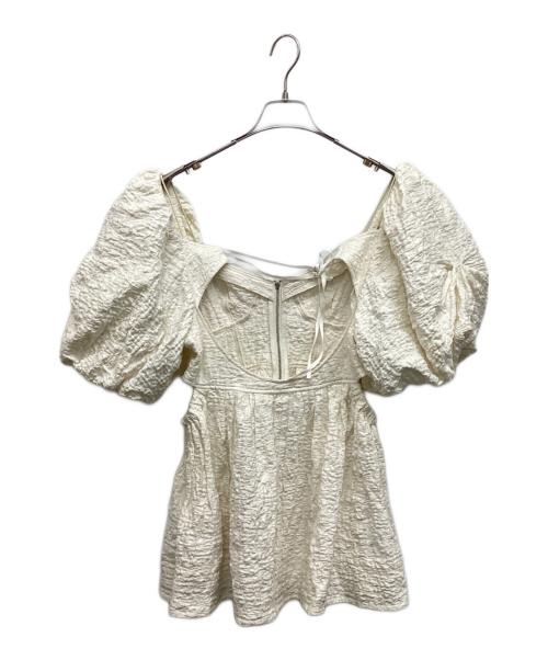MAISON SPECIAL（メゾンスペシャル）MAISON SPECIAL (メゾンスペシャル) バルーンスリーブチュニック ホワイト サイズ:Freeの古着・服飾アイテム