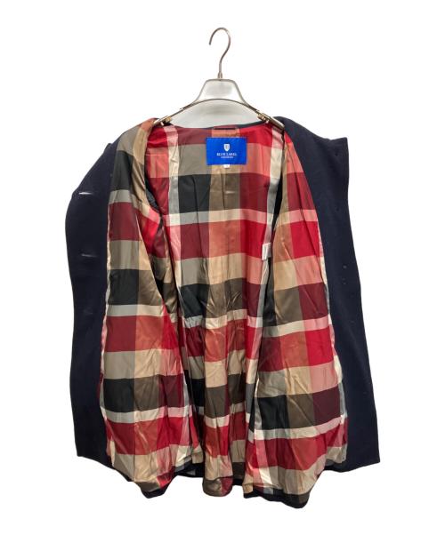 BLUE LABEL CRESTBRIDGE（ブルーレーベルクレストブリッジ）BLUE LABEL CRESTBRIDGE (ブルーレーベルクレストブリッジ) ウールステンカラーコート ネイビー サイズ:38の古着・服飾アイテム