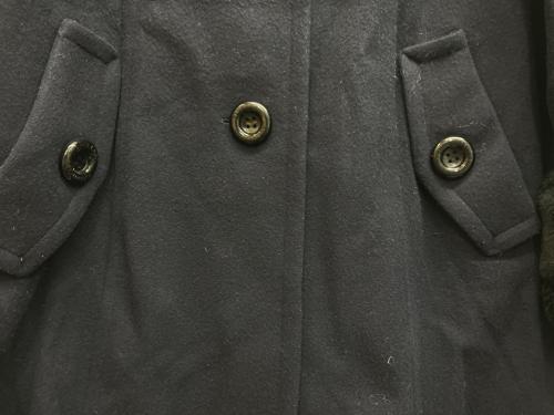 BLUE LABEL CRESTBRIDGE（ブルーレーベルクレストブリッジ）BLUE LABEL CRESTBRIDGE (ブルーレーベルクレストブリッジ) ウールステンカラーコート ネイビー サイズ:38の古着・服飾アイテム