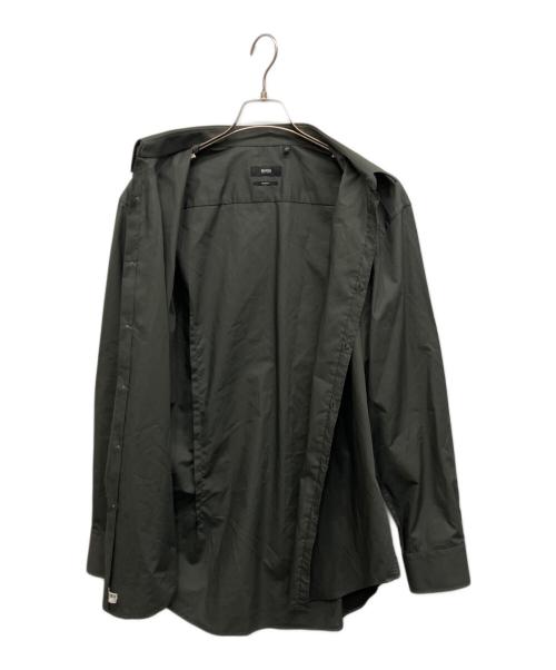 HUGO BOSS（ヒューゴ ボス）HUGO BOSS (ヒューゴ ボス) コットンブロードレギュラーシャツ グレー サイズ:43の古着・服飾アイテム