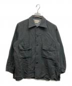YOKEヨーク）の古着「Cotton Yak Oversized W Pocket Shirt」｜グレー