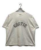 COOTIE PRODUCTIONSクーティープロダクツ）の古着「カレッジロゴプリントオーバーサイズTシャツ」｜ホワイト