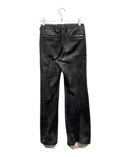 TAAKK（ターク）TAAKK (ターク) LEATHER LIKE TROUSERS ブラック サイズ:1の古着・服飾アイテム
