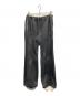 TAAKK（ターク）の古着「LEATHER LIKE TROUSERS」｜ブラック