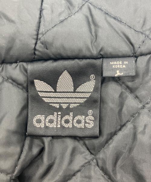 adidas（アディダス）adidas (アディダス) デカトレフォイルロゴナイロンジャケット ブラック サイズ:Lの古着・服飾アイテム