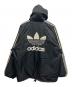 adidas (アディダス) デカトレフォイルロゴナイロンジャケット ブラック サイズ:L：5000円