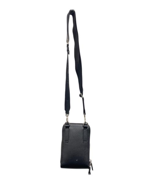 PRADA（プラダ）PRADA (プラダ) サフィアーノレザー スマートフォンケース ブラックの古着・服飾アイテム