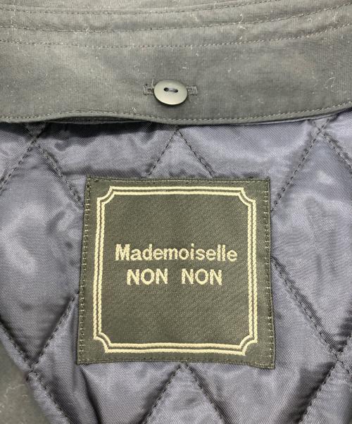 Mademoiselle NON NON（マドモアゼルノンノン）Mademoiselle NON NON (マドモアゼルノンノン) ライナー付コート ネイビー サイズ:Lの古着・服飾アイテム