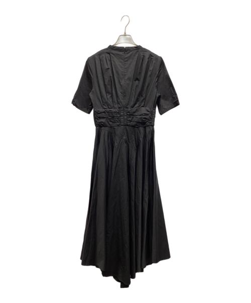 L'AUBE BLANC（ローブ ブラン）L'AUBE BLANC (ローブ ブラン) Irregular hem Shirt Dress ブラック サイズ:Mの古着・服飾アイテム