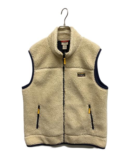 L.L.Bean（エルエルビーン）L.L.Bean (エルエルビーン) L.L.Bean マウンテンパイルフリースベスト ベージュ サイズ:Lの古着・服飾アイテム