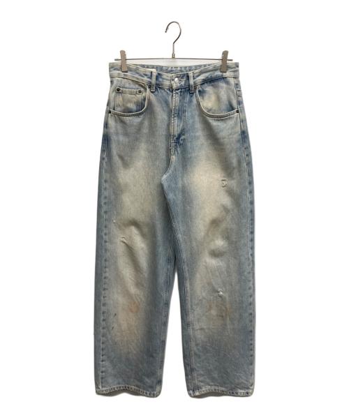 ZARA（ザラ）ZARA (ザラ) グラデーション BAGGY-FIT デニムパンツ インディゴ サイズ:Ｓの古着・服飾アイテム