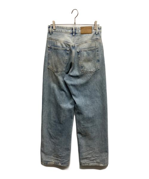 ZARA（ザラ）ZARA (ザラ) グラデーション BAGGY-FIT デニムパンツ インディゴ サイズ:Ｓの古着・服飾アイテム