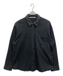 ALEXANDER WANG（アレキサンダー・ワン）の古着「ヘビーウェイト長袖シャツ」｜ブラック