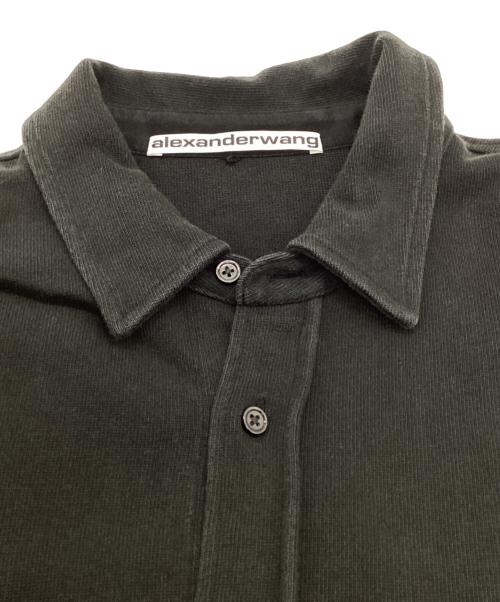 ALEXANDER WANG（アレキサンダー・ワン）ALEXANDER WANG (アレキサンダー・ワン) ヘビーウェイト長袖シャツ ブラック サイズ:Lの古着・服飾アイテム
