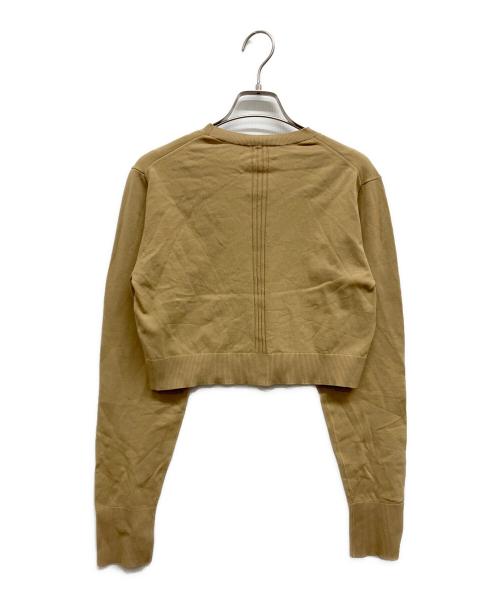 MIESROHE（ミースロエ）MIESROHE (ミースロエ) シルク混ショート丈Cネックニット ベージュ サイズ:Freeの古着・服飾アイテム