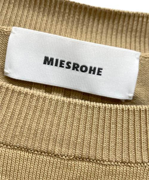 MIESROHE（ミースロエ）MIESROHE (ミースロエ) シルク混ショート丈Cネックニット ベージュ サイズ:Freeの古着・服飾アイテム