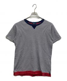 FRED PERRY（フレッドペリー）の古着「ボーダーTシャツ」｜ネイビー