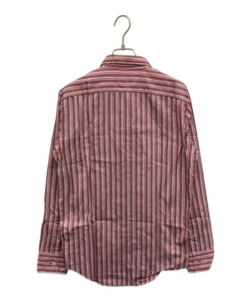 Paul Smith COLLECTION（ポールスミス コレクション）Paul Smith COLLECTION (ポールスミス コレクション) ストライプドレスシャツ レッド サイズ:Mの古着・服飾アイテム