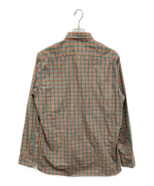 Christian Dior MONSIEUR（クリスチャンディオールムッシュ）Christian Dior MONSIEUR (クリスチャンディオールムッシュ) チェックシャツ ブラウン サイズ:15　1/2の古着・服飾アイテム