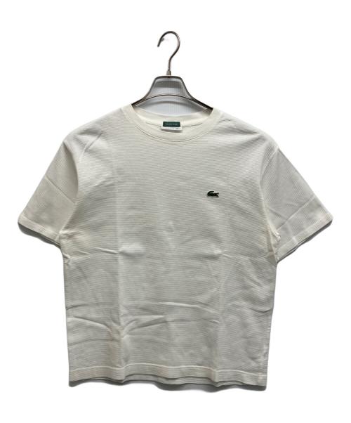 LACOSTE（ラコステ）LACOSTE (ラコステ) 417 EDIFICE (417 エディフィス) ワッフルTシャツ ホワイト サイズ:Mの古着・服飾アイテム
