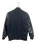 Denham (デンハム) 裏地ラメタイガー柄 レザー切替 スタジャン ブラック サイズ:M：24000円