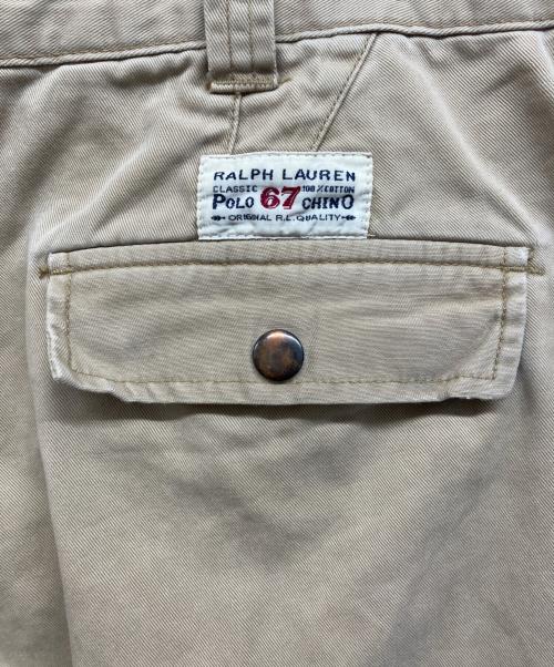 POLO RALPH LAUREN（ポロ・ラルフローレン）POLO RALPH LAUREN (ポロ・ラルフローレン) チノカーゴパンツ ベージュ サイズ:36/34の古着・服飾アイテム
