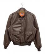 cooperクーパー）の古着「COOPER A-2レザージャケット」｜ブラウン