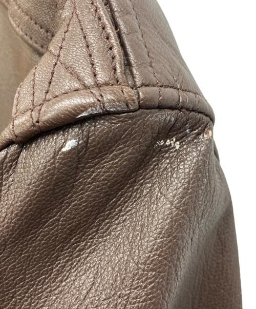 cooper（クーパー）cooper (クーパー) COOPER A-2レザージャケット ブラウン サイズ:48Lの古着・服飾アイテム