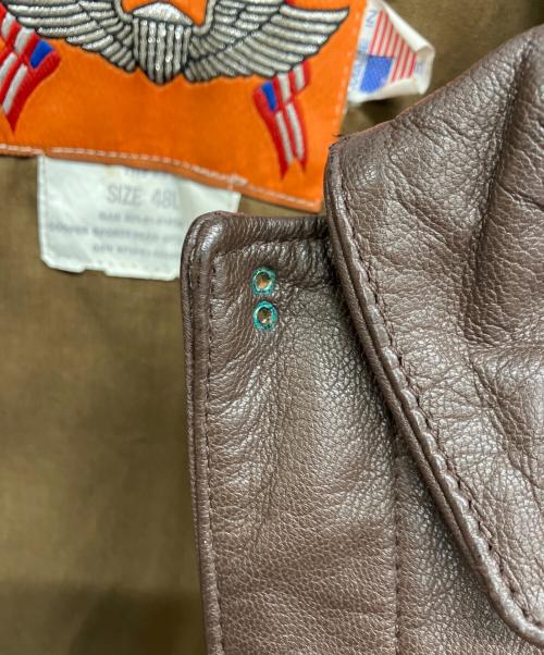 cooper（クーパー）cooper (クーパー) COOPER A-2レザージャケット ブラウン サイズ:48Lの古着・服飾アイテム