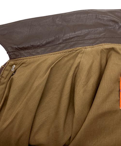 cooper（クーパー）cooper (クーパー) COOPER A-2レザージャケット ブラウン サイズ:48Lの古着・服飾アイテム