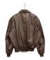 cooper (クーパー) COOPER A-2レザージャケット ブラウン サイズ:48L：25000円