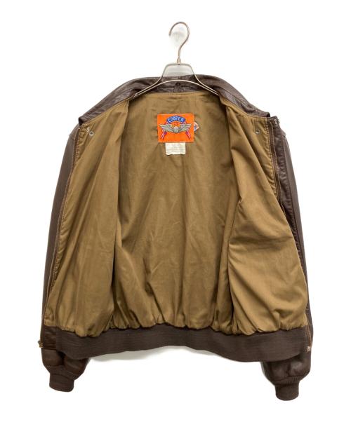 cooper（クーパー）cooper (クーパー) COOPER A-2レザージャケット ブラウン サイズ:48Lの古着・服飾アイテム