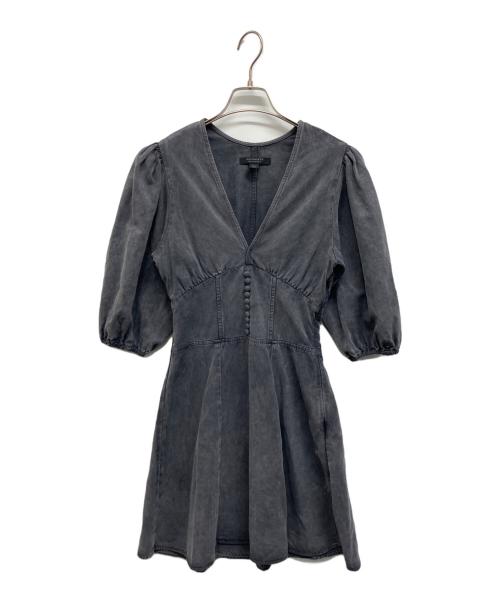 ALL SAINTS（オールセインツ）ALL SAINTS (オールセインツ) ALL SAINTS NOVA TENCEL DRESS ブラック サイズ:UK6 US2 EU34の古着・服飾アイテム