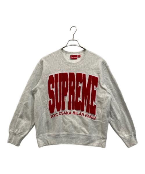 SUPREME（シュプリーム）SUPREME (シュプリーム) NYC OSAKA MILAN PARISスウェット グレー サイズ:Sの古着・服飾アイテム