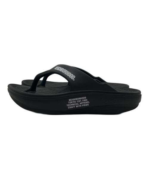 NEIGHBORHOOD（ネイバーフッド）NEIGHBORHOOD (ネイバーフッド) RIG FOOTWEAR リカバリーサンダル ブラック サイズ:Mの古着・服飾アイテム