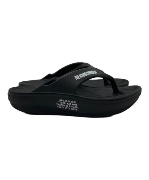 NEIGHBORHOOD（ネイバーフッド）NEIGHBORHOOD (ネイバーフッド) RIG FOOTWEAR リカバリーサンダル ブラック サイズ:Mの古着・服飾アイテム