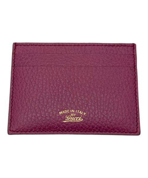 GUCCI（グッチ）GUCCI (グッチ) スウィング カードケース パープルの古着・服飾アイテム