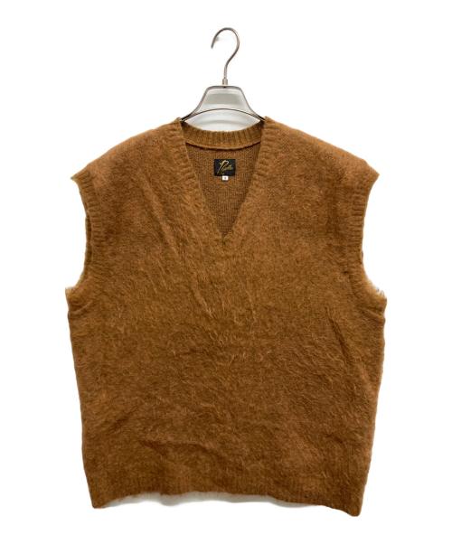 Needles（ニードルズ）Needles (ニードルズ) Mohair Knit Vest ブラウン サイズ:Ｓの古着・服飾アイテム