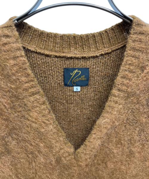 Needles（ニードルズ）Needles (ニードルズ) Mohair Knit Vest ブラウン サイズ:Ｓの古着・服飾アイテム