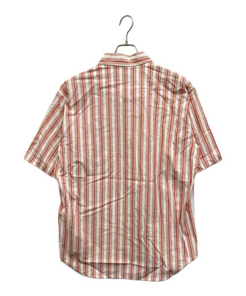 BoTT（ボット）BoTT (ボット) ストライプシャツ レッド サイズ:Lの古着・服飾アイテム