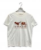 COACHコーチ）の古着「REXY AND CARRIAGE T-SHIRT」｜ホワイト